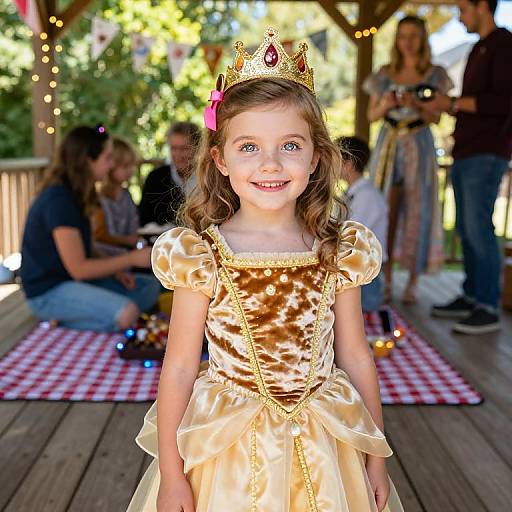 Sunny Backyard Royal Dress Celebration