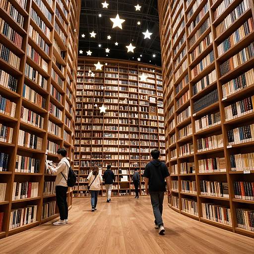 Gravity-Defying Library of Dancing Books
