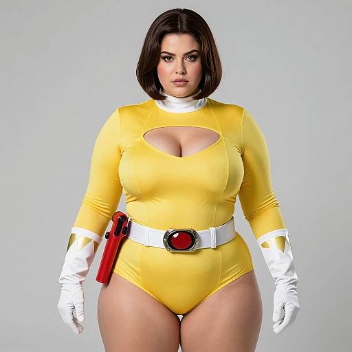 Determined Yellow Power Ranger Portrait