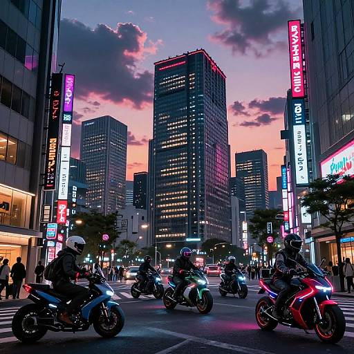 Cyberpunk Tokyo Revengers Skyline