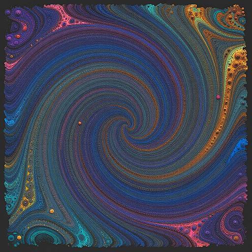 Vibrant Swirling Digital Texture Maker