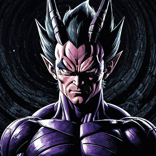 Vegeta's Dark Fantasy Disguise Art