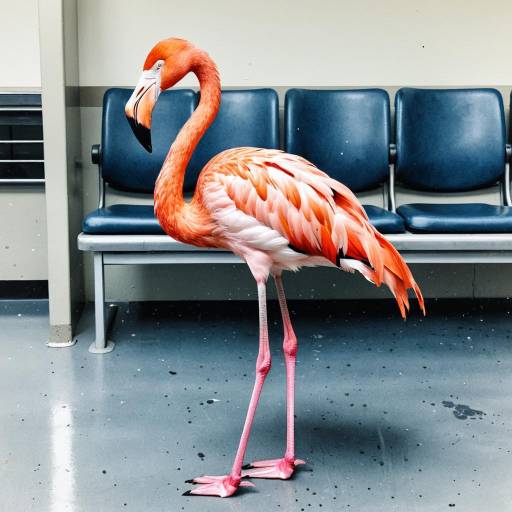 Flamingo Standing Indoors