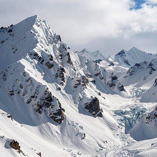 High Detail Snow-Capped Mountain Matte