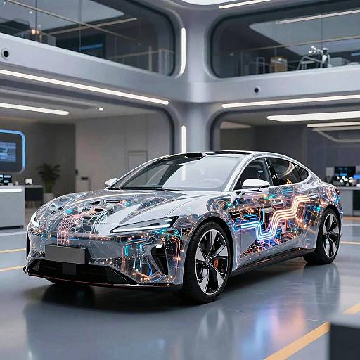 Futuristic AI-Integrated Robotic Car