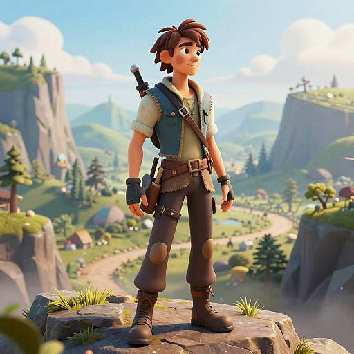 3D Young Adventurer Character Generator