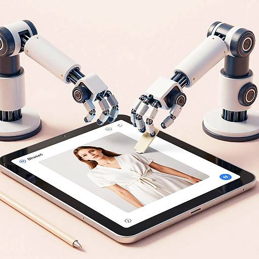 AI Robotic Arm Editing Clothes Remover