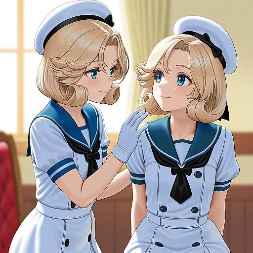 Illustration of Janus (kancolle), kantai collection in the style of Carlo montie