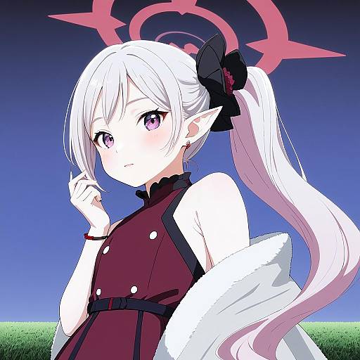 Illustration of Mutsuki (dress) (blue archive), blue archive in the style of Hita (hitapita)