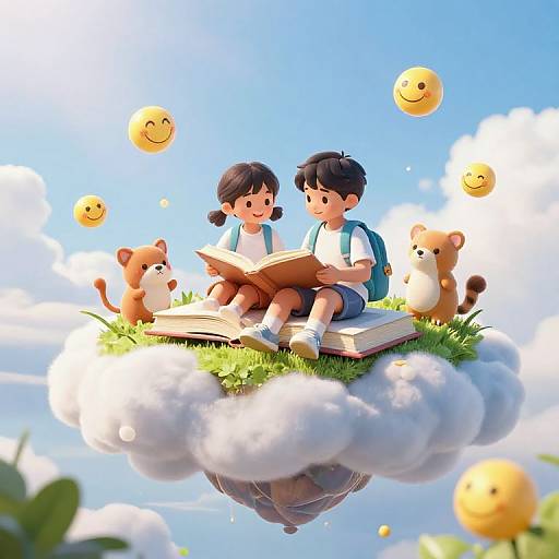 Whimsical Floating Island Adventure