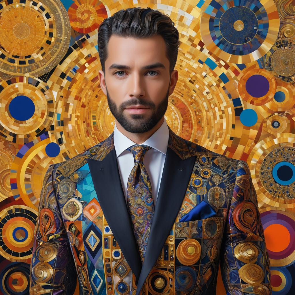 Contemporary Renaissance: Klimt-Inspired Portrait