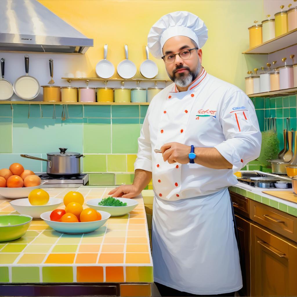 Chef and Critic in Monet's Style