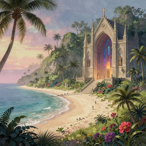 Medieval Dreamscape Coastal Fantasy