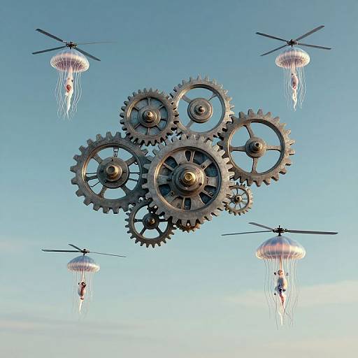 Dream-Delivering Jellyfish Helicopters
