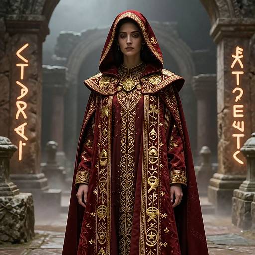 Richly Decorated Cleric Tunic in Ruins