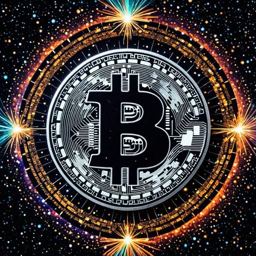 Cosmic Bitcoin Logo Artwork