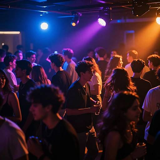 Vibrant Nightclub Dance Party