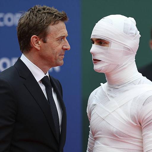 Contrasting Portrait of Two Men