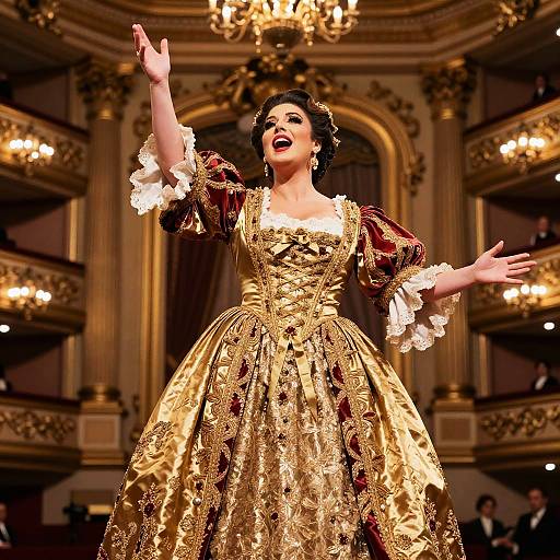 Baroque Prima Donna Opera Singer
