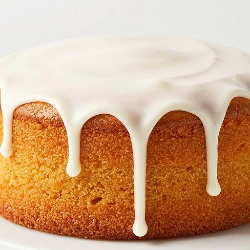 Close-Up Vegan Orange Cake