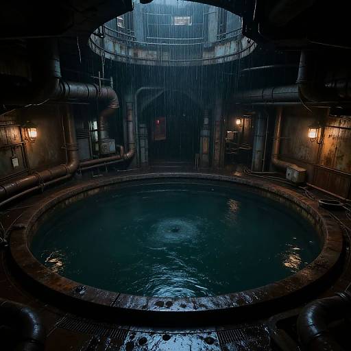Dystopian Underground Cyberpunk Cistern