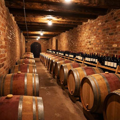 Rustic Kellerraum Wine Cellar Corridor
