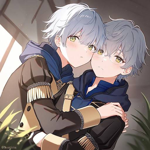 Illustration of Ashe ubert, fire emblem in the style of Rangu