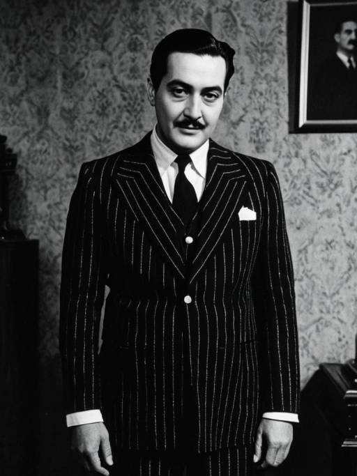 Man in Gomez Addams Costume