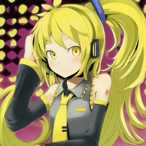 Illustration of Akita neru, vocaloid in the style of Sakurai energy