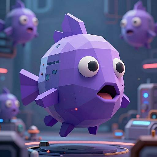 Cybernetic Utopia Blobfish Render