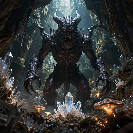 Soggoth in Glowing Cavern Horror