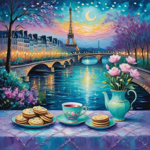 Romantic Evening by the River