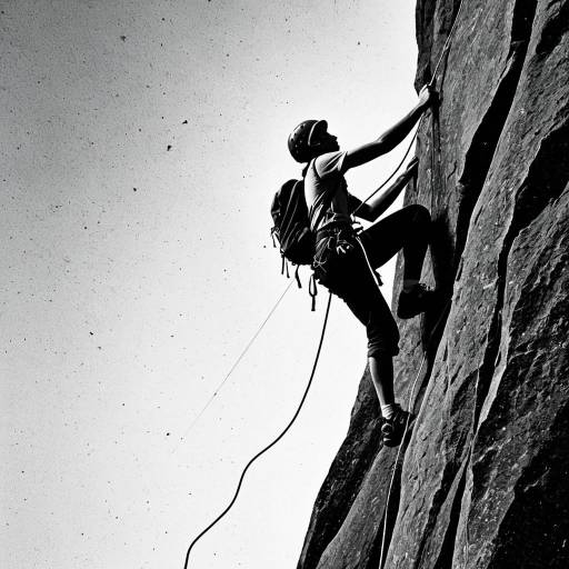 Vintage Rock Climber Silhouette