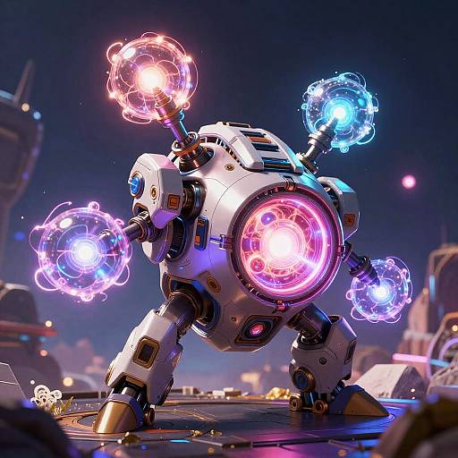 Futuristic Dragon Ball Generator Concept