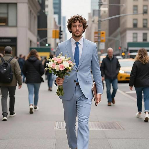 Urban Chic: Handsome Man in Suit