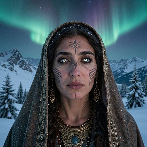 Mystic Middle Eastern Shaman Portrait