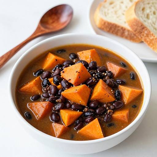 Vibrant Sweet Potato Black Bean Chili