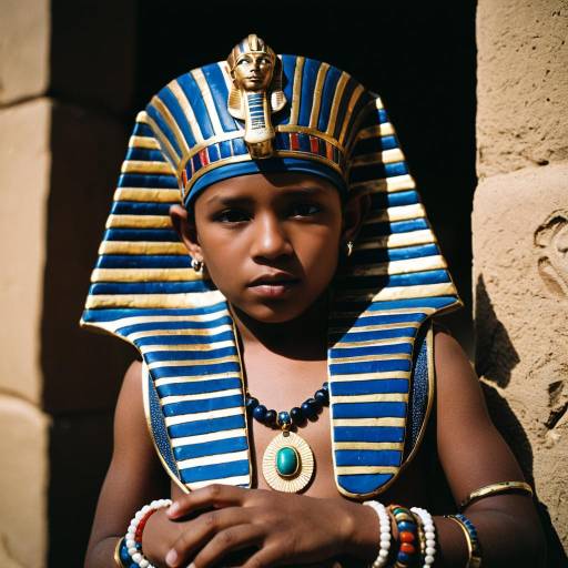 Boy in Egyptian Pharaoh Costume Portrait