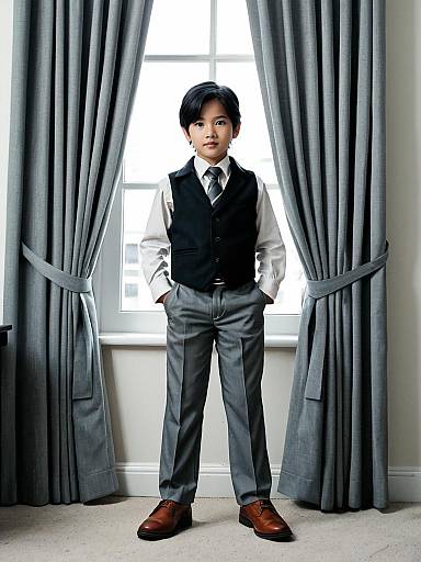 Formal Portrait of Young Man in Suit