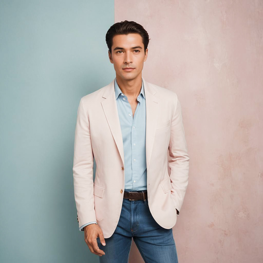 Elegant Gentleman in Dreamy Pastels