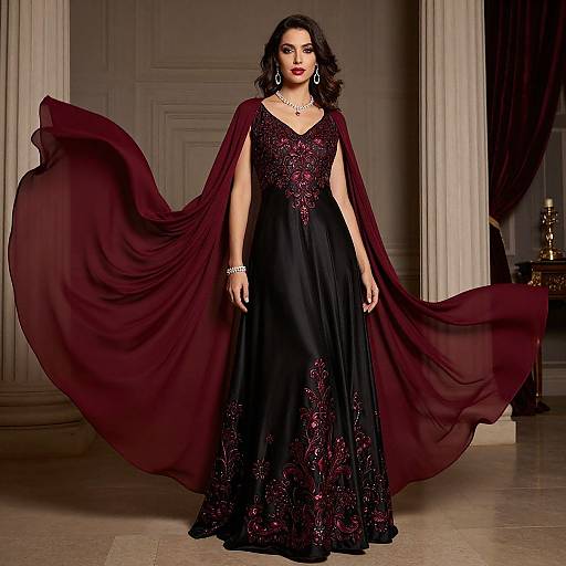 Elegant Evening Ensemble with Luxurious Details
