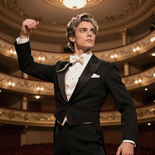 Ash Gray Hairstyle on Male Dancer