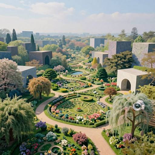 Surreal Dreamscape: Monet Meets Escher