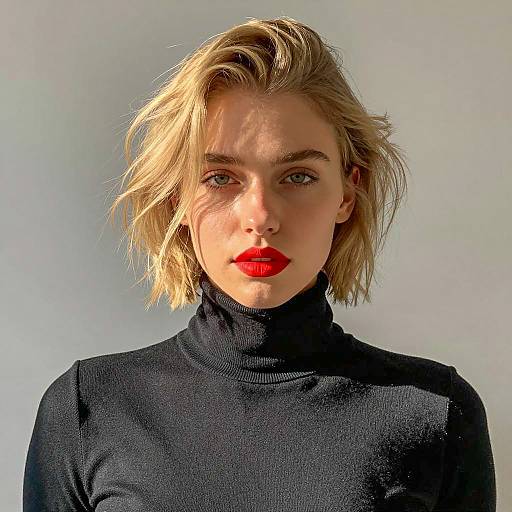 Portrait of a Young Woman in Black