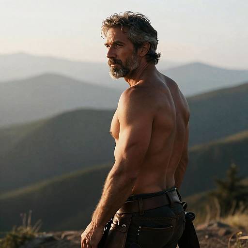 Rugged Adventurer at Dawn