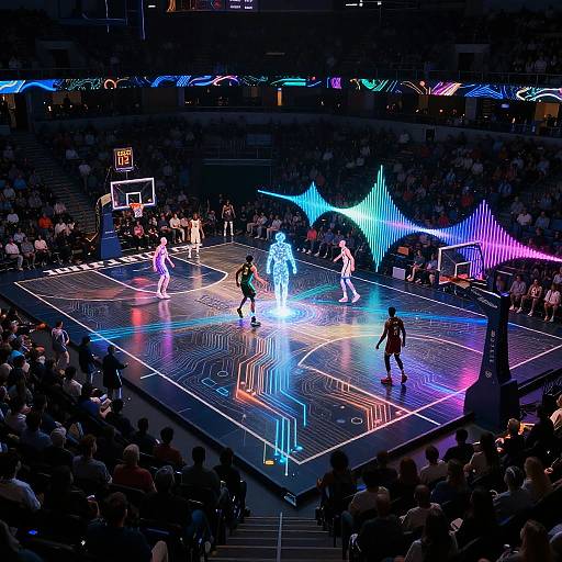 NBA Digital Circuit Game Scene