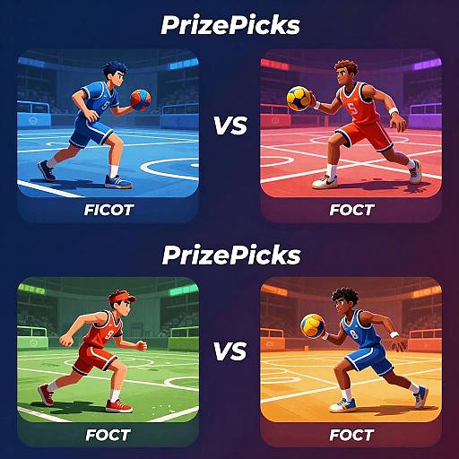 Futuristic Fantasy Sports Competition Art