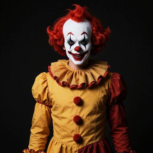 Red-Haired Killer Clown Portrait