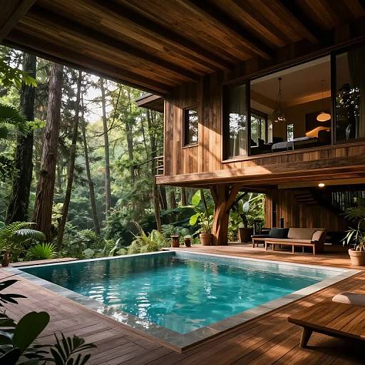Futuristic Treehouse Infinity Pool