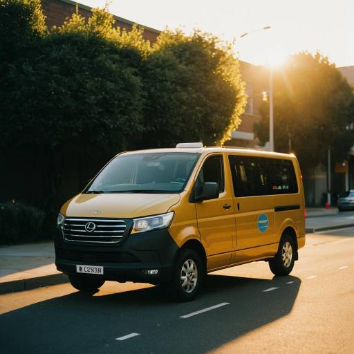 Hydrogen Fuel Cell Van at Golden Hour